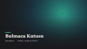 Bulmaca Kutusu – Bulmaca oyunu kapak görseli