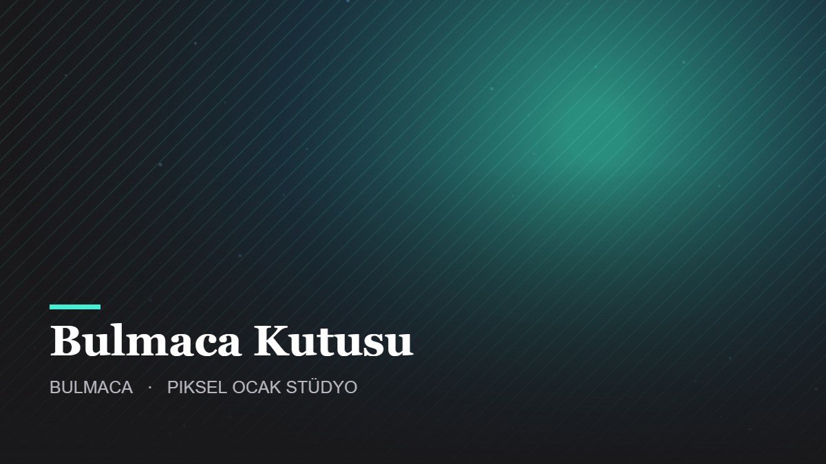 Bulmaca Kutusu – Bulmaca oyunu kapak görseli