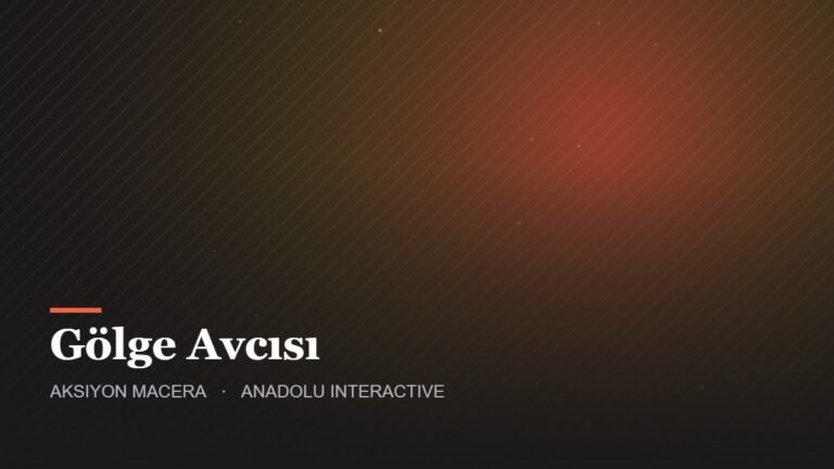 Gölge Avcısı – Aksiyon Macera oyunu kapak görseli